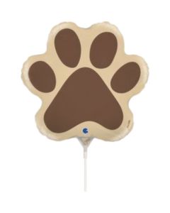 14" Dog Paw Mini Shape Foil Grabo Unpackaged