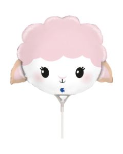 14" Cute Sheep Mini Shape Foil Grabo Unpackaged