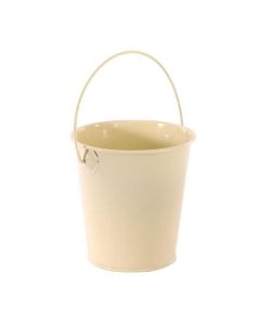 9cm Zinc Bucket Cream