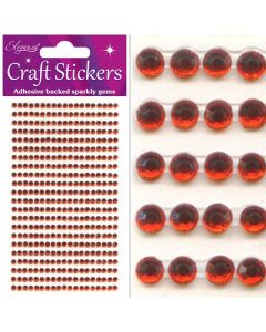 Eleganza Craft Stickers 3mm 418 Gems Red No.16