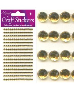 Eleganza Craft Stickers 4mm 240 Gems Gold No.35