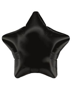 18" Black Star Foil Balloon Oaktree