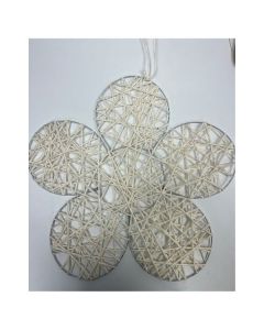 Large Flower Paper Rope White