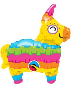 14" Rainbow Pinata Air-Fill Foil Balloon Unpackaged Qualatex