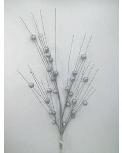 Glitter Pearl Twigs Silver