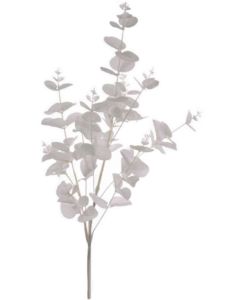 Silk Eucalyptus Spray White/Silver