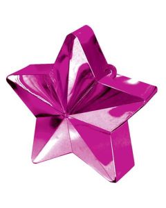 Magenta Metallic Star Balloon Weight Anagram
