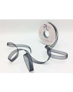 10mm Organza Ribbon Black