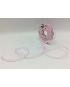 10mm Plain Organza Ribbon Light Orchid