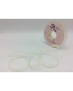 10mm Plain Organza Ribbon Baby Maize
