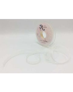 10mm Plain Organza Ribbon Cream