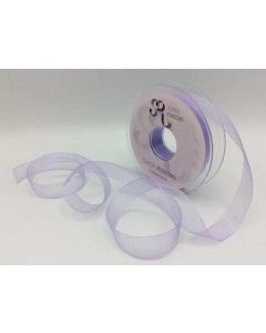 15mm Plain Organza Ribbon Light Orchid