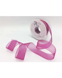 25MM ORGANZA RIBBON WINE - 1209/25-275/1