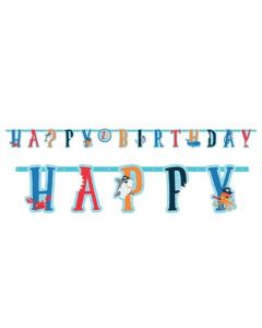 Blue Ahoy Birthday Boy Banner Kit Amscan