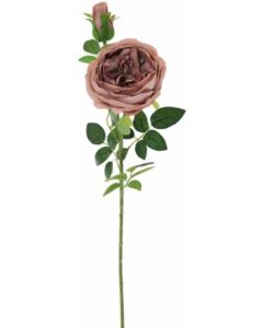 Silk Single English Rose Vintage Mauve