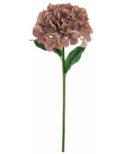Silk Short Stem French Hydrangea Vintage Mauve