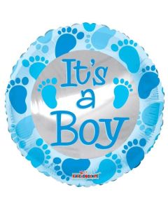 4" Its a Boy - Airfill Flat Kaleidoscope