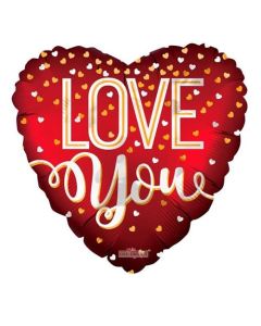 36" I Love You Foil Balloon Kaleidoscope