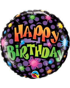 18" FOIL ROUND BIRTHDAY-HAPPY BIRTHDAY - 16785/1