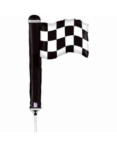 14" Checkered Flag Air-Fill Foil Balloon Unpackaged Grabo