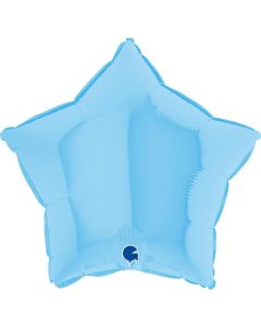 18" Matte Blue Star Foil Balloon Grabo