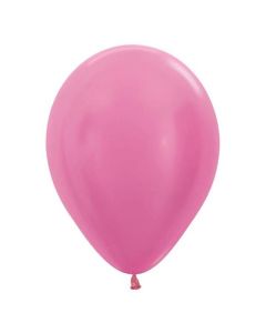 5" Satin Fuchsia 100Pk Latex Balloons - 20002013/1