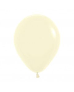 5" PASTEL MATT YELLOW 100PK LATEX BALLOONS - 20012362/1