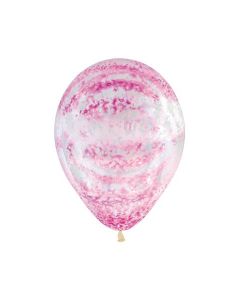 12" Clear Graffiti Rose Latex 25pk Sempertex