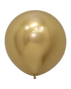 18" Reflex Gold Latex Balloons 15pk