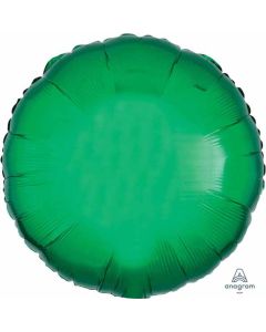 18" Metallic Green Round Foil Balloon Unpackaged Anagram