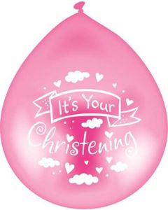 Latex Christening Pink