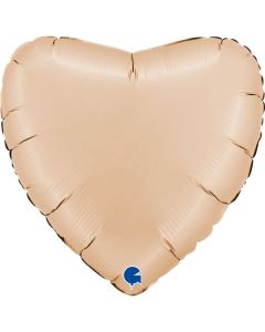22" Satin Nude Heart Foil Grabo