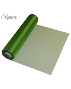 Eleganza Soft Sheer Organza Pistachio Green 29cm x 25m