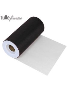 Tulle Finesse Black 6inch x 25y