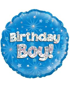 18" FOIL BIRTHDAY BOY HOLOGRAPHIC - 229059/1