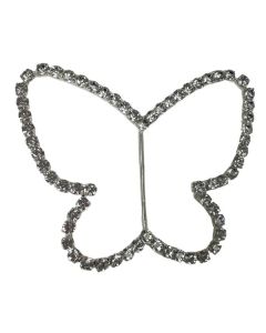 Large Silver Butterfly Buckle