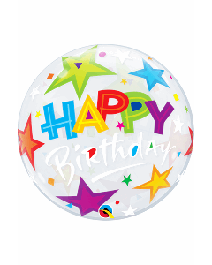 22" Brilliant Stars Birthday Bubble Qualatex