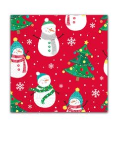 Christmas Trees & Snowflakes 3-Ply Paper Napkins 20pk (Pioneer)