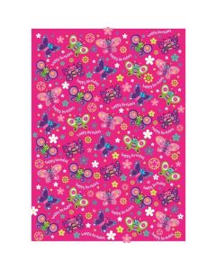 24 Sheets of Juvenile Female Gift Wrap Simon Elvin