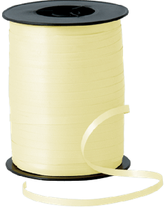Ivory 5mm X 500m Curling Ribbon Qualatex