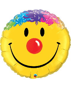 36" Yellow Smiling Face SuperShape Foil Balloon Qualatex
