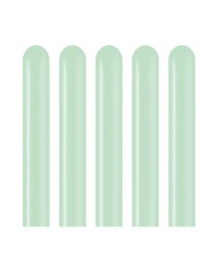 Modelling 260 Macaron Pastel Green 100ct Latex Balloons From Kalisan
