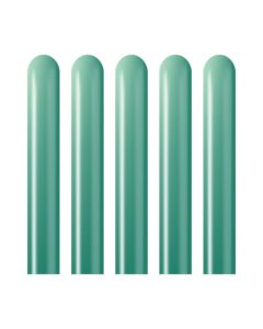 Modelling 260 Mirror Chrome Green 100ct Latex Balloons From Kalisan