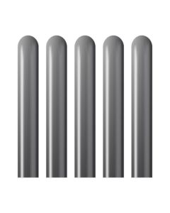 Modelling 260 Mirror Chrome Space Grey 100ct Latex Balloons From Kalisan