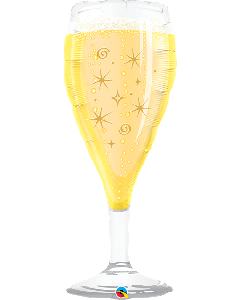 39" GLASS BUBBLY WINE GLASS - 16269/1
