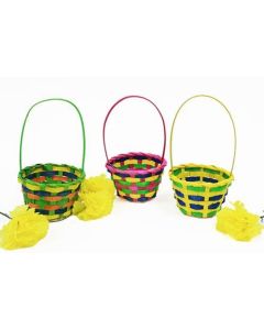 Easter Basket Small Assorted Colours Eurowrap