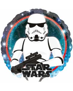 18" Star Wars Galaxy Storm Trooper Round Foil Balloon Anagram