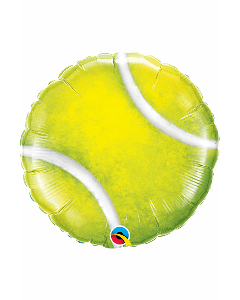 18" Yellow Tennis Ball Round Foil Qualatex