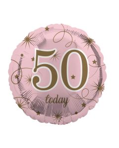 AGE 50 PINK FOIL BALLOON   - 29229-50C