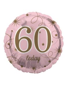 AGE 60 PINK FOIL BALLOON   - 29229-60C